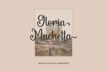 Gloria Machetta - Modern Script Font