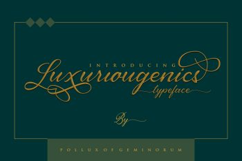 Luxuriougenics - Script Font